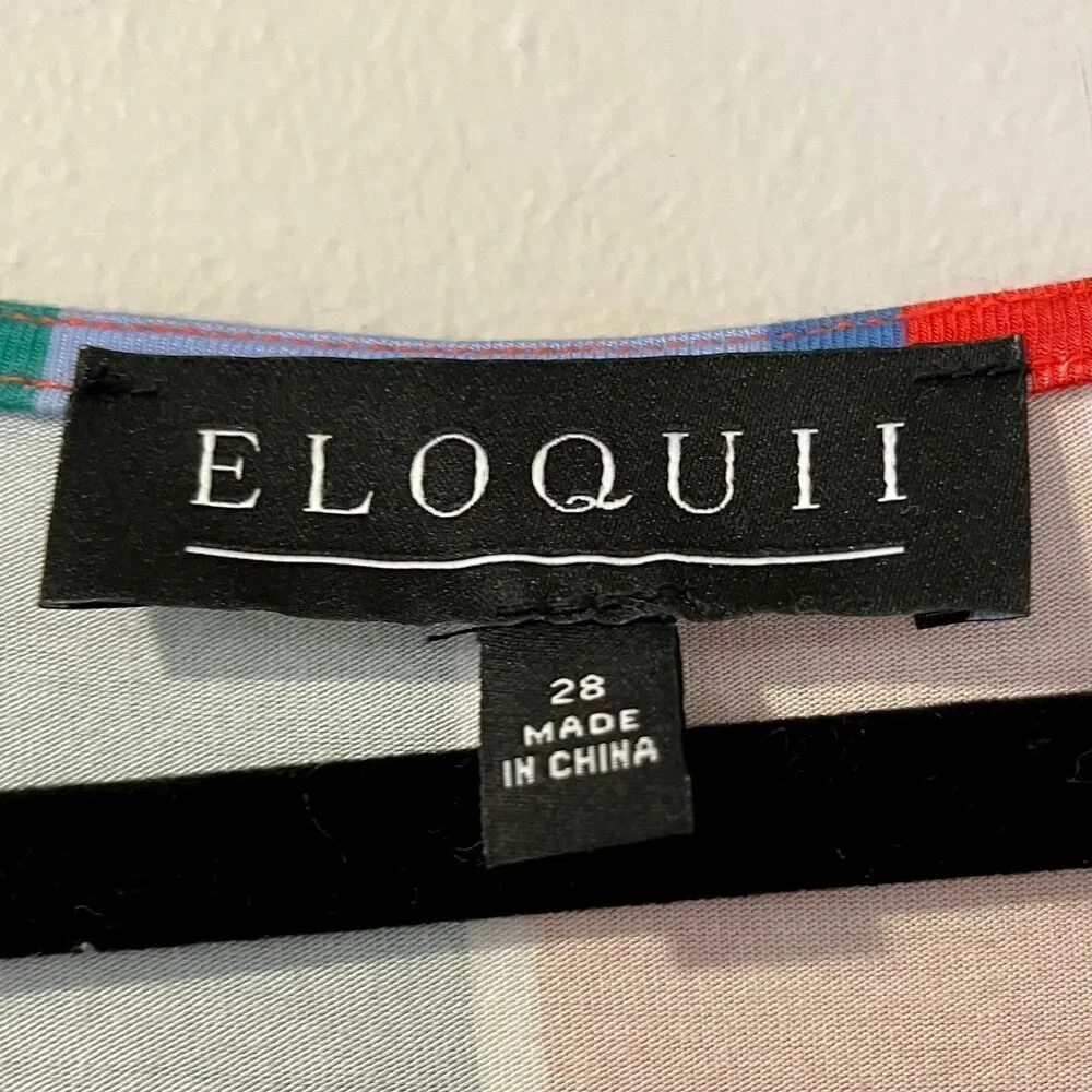 ELOQUII Rainbow Wrap Around Dress size 28 Plus